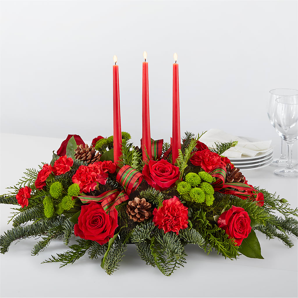 By the Candlelight Centerpiece – KENDRA'S FLORAL KREATIONS, Indianapolis IN