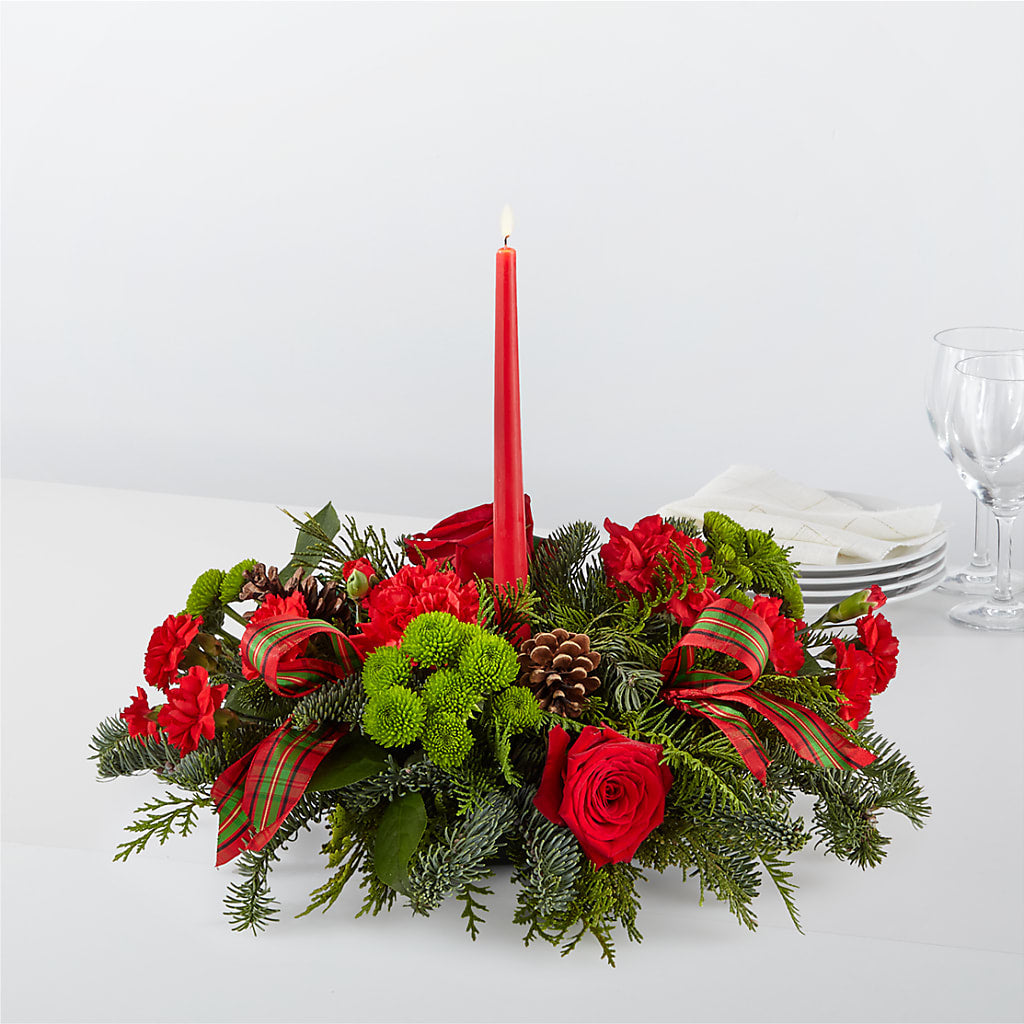 By the Candlelight Centerpiece – KENDRA'S FLORAL KREATIONS, Indianapolis IN