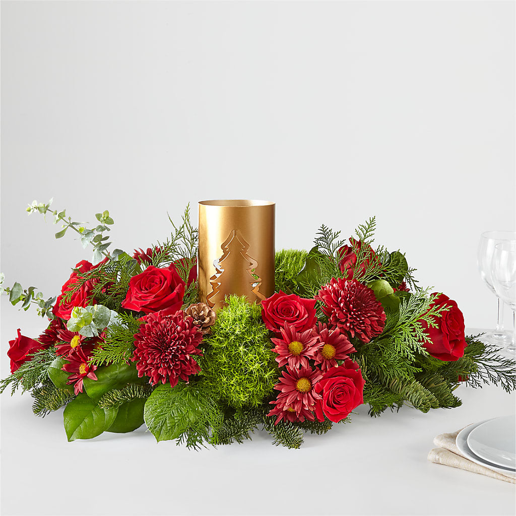 Toast the Season Centerpiece – KENDRA'S FLORAL KREATIONS, Indianapolis IN