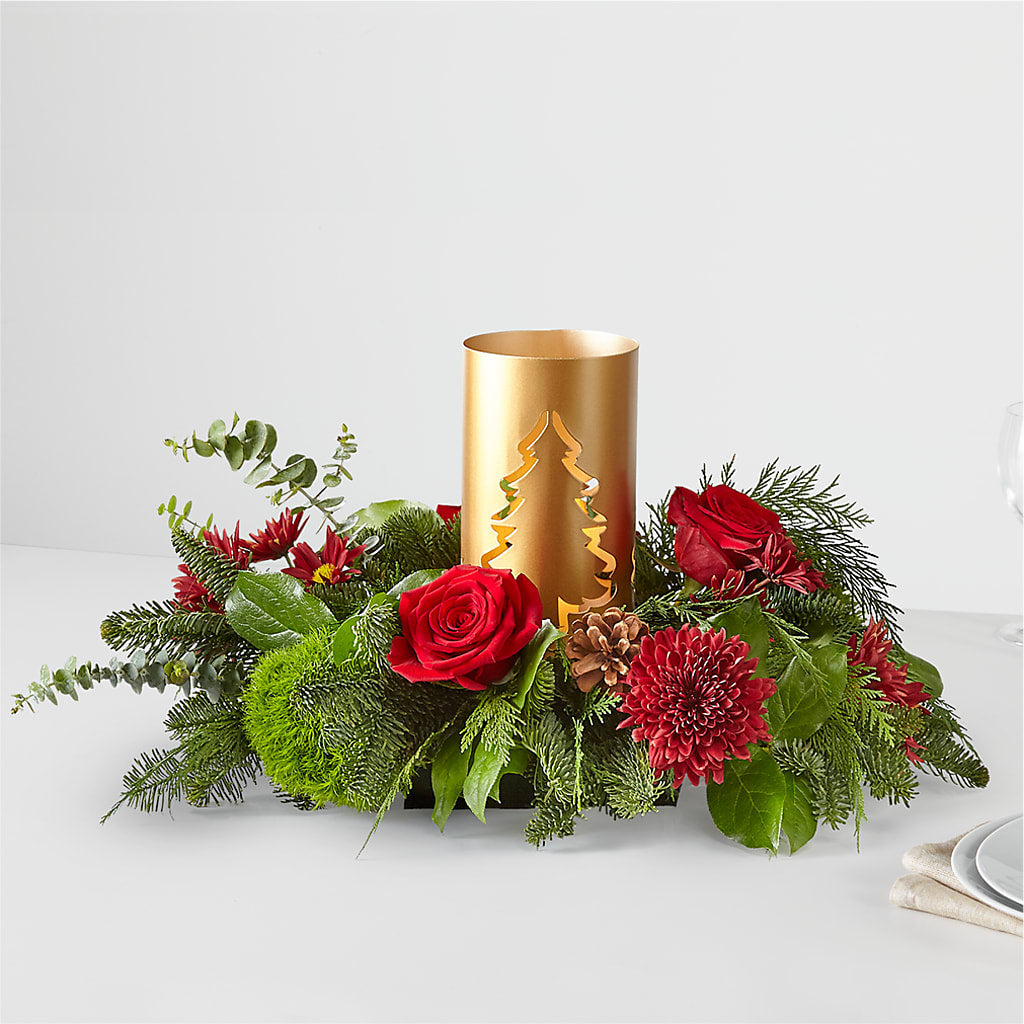 Toast the Season Centerpiece – KENDRA'S FLORAL KREATIONS, Indianapolis IN