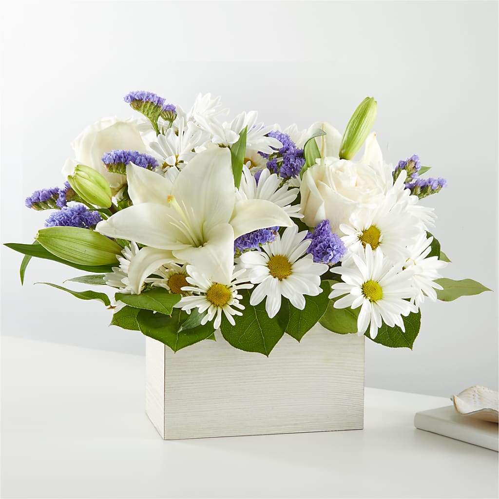 Beyond Blue Box Bouquet – KENDRA'S FLORAL KREATIONS, Indianapolis IN