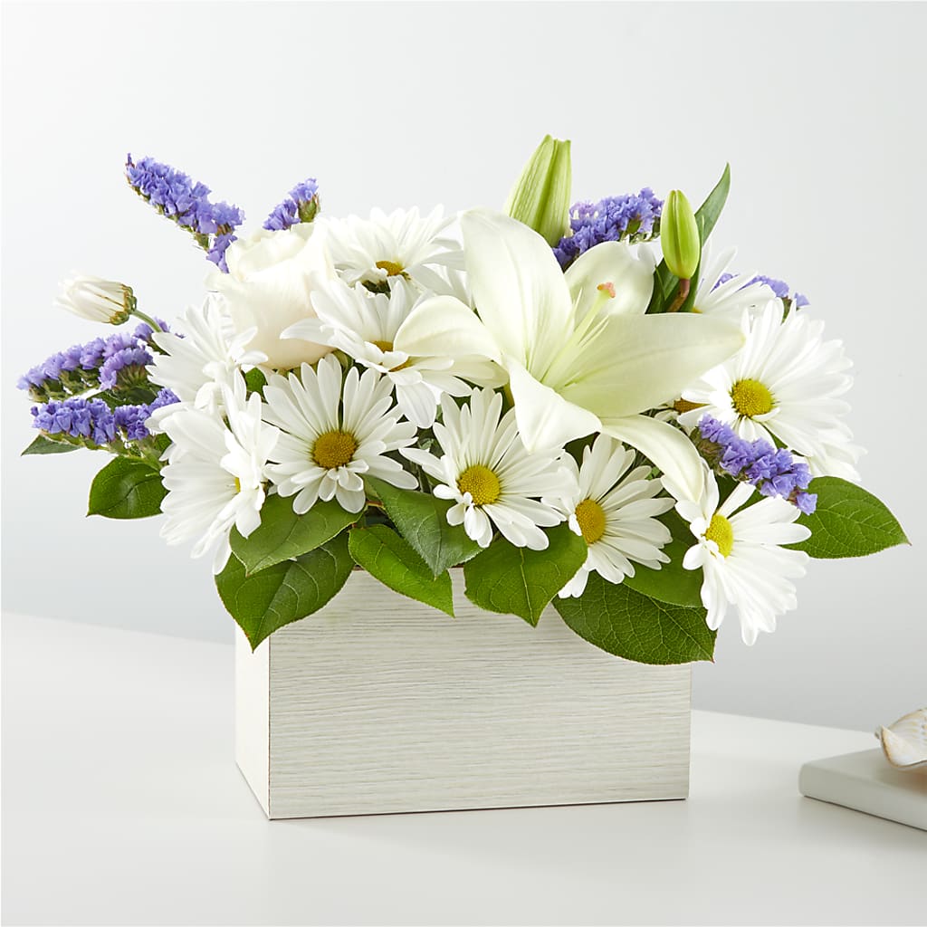 Beyond Blue Box Bouquet – KENDRA'S FLORAL KREATIONS, Indianapolis IN