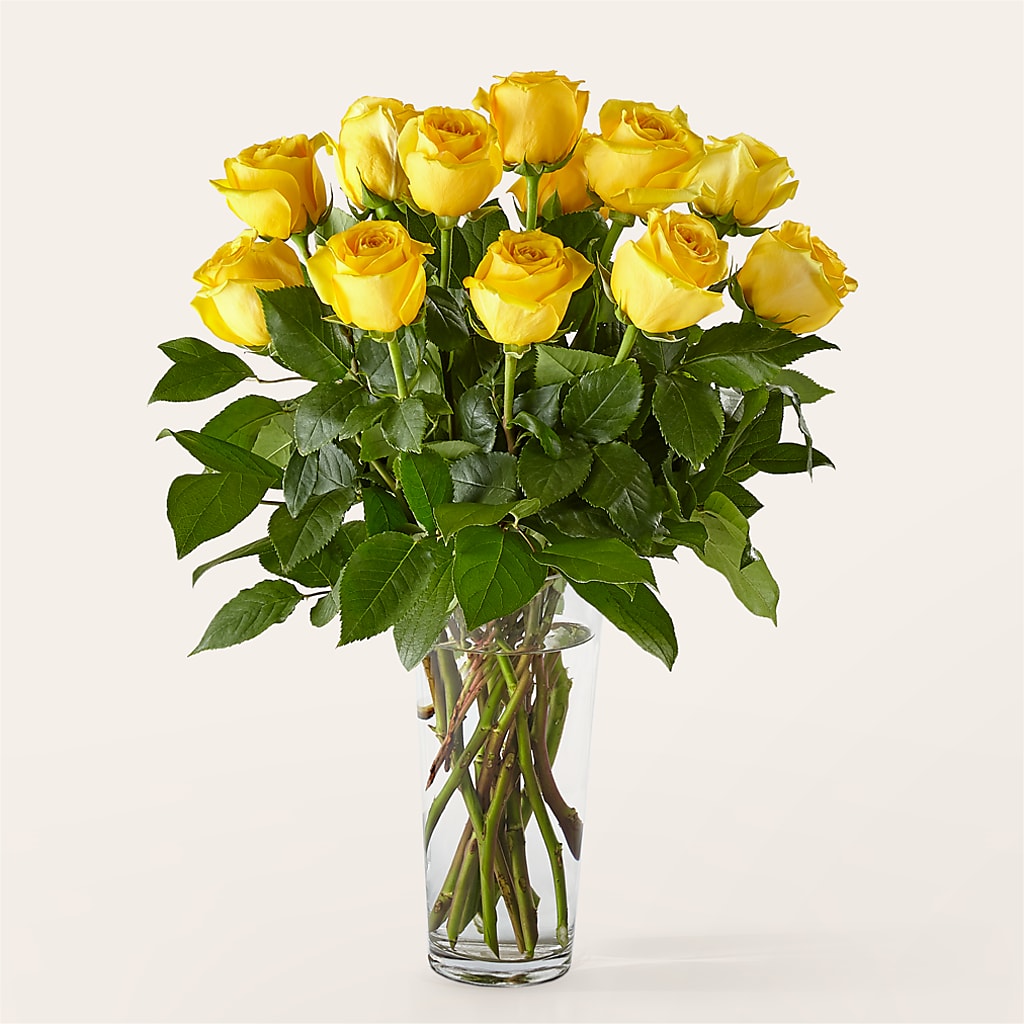 Long Stem Yellow Rose Bouquet – KENDRA'S FLORAL KREATIONS, Indianapolis IN