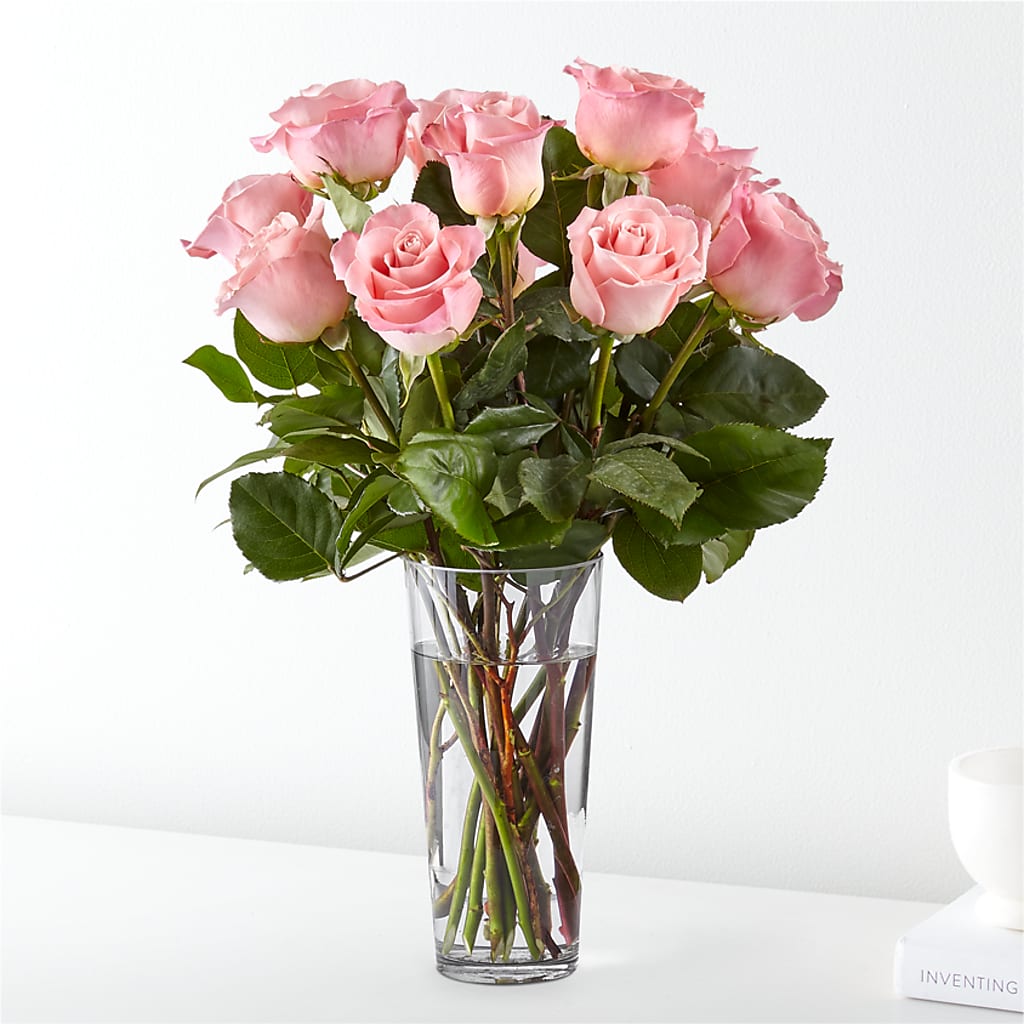 Long Stem Pink Rose Bouquet – KENDRA'S FLORAL KREATIONS, Indianapolis IN