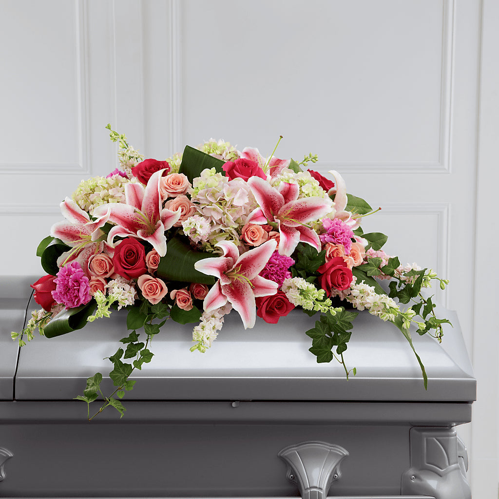 Splendid Grace Casket Spray – KENDRA'S FLORAL KREATIONS, Indianapolis IN