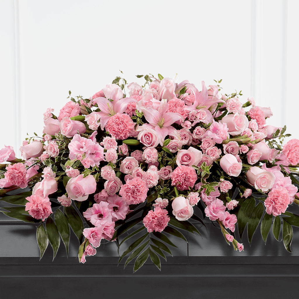 Garden of Comfort Casket Spray (Standard) – KENDRA'S FLORAL KREATIONS, Indianapolis IN