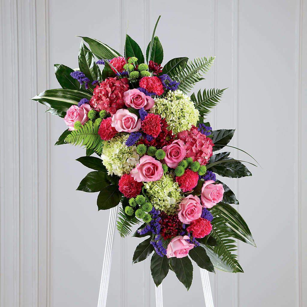 Refreshing Mix Standing Spray – KENDRA'S FLORAL KREATIONS, Indianapolis IN