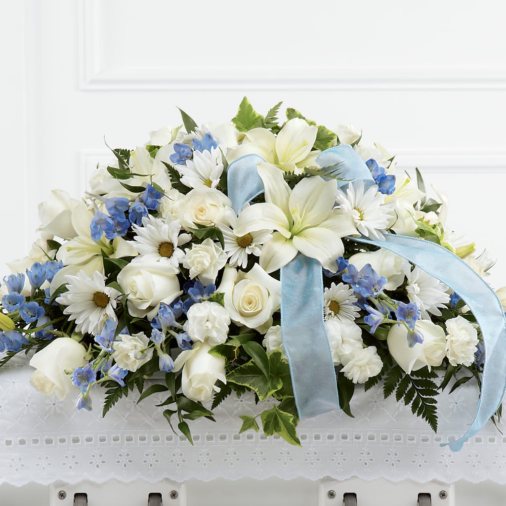 Tender Treasure Casket Spray – KENDRA'S FLORAL KREATIONS, Indianapolis IN