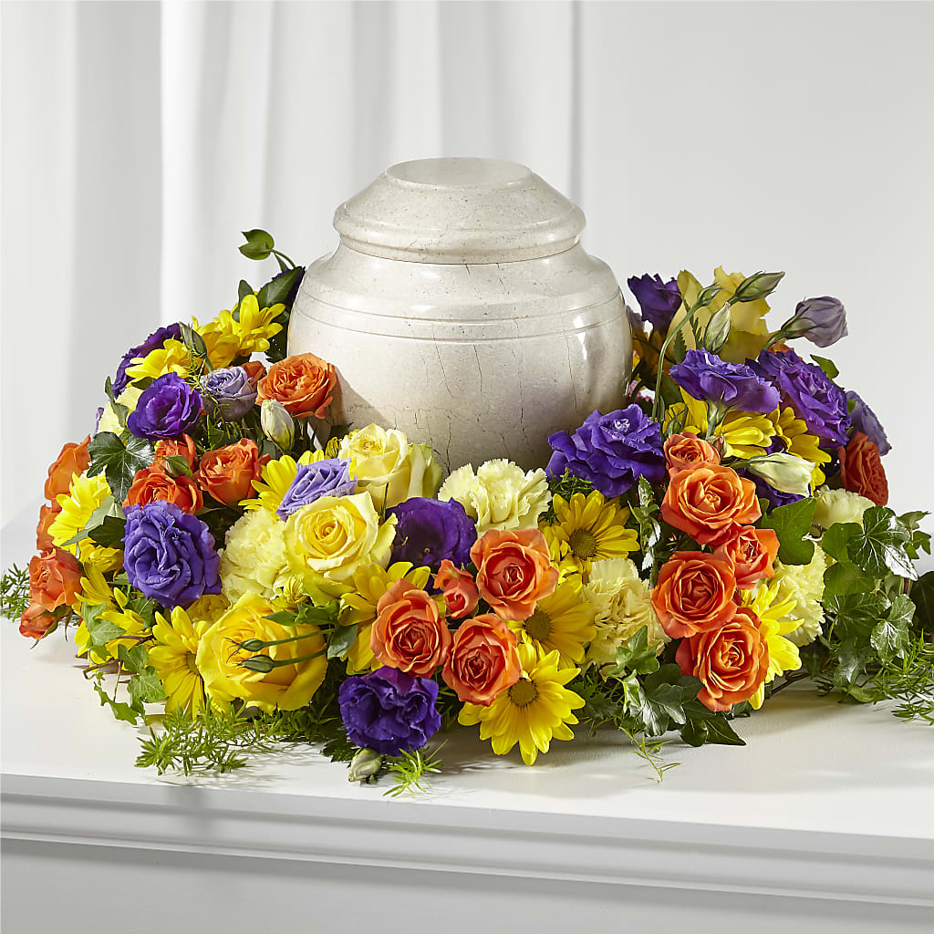 Blossoms of Remembrance Cremation Adornment – KENDRA'S FLORAL KREATIONS, Indianapolis IN