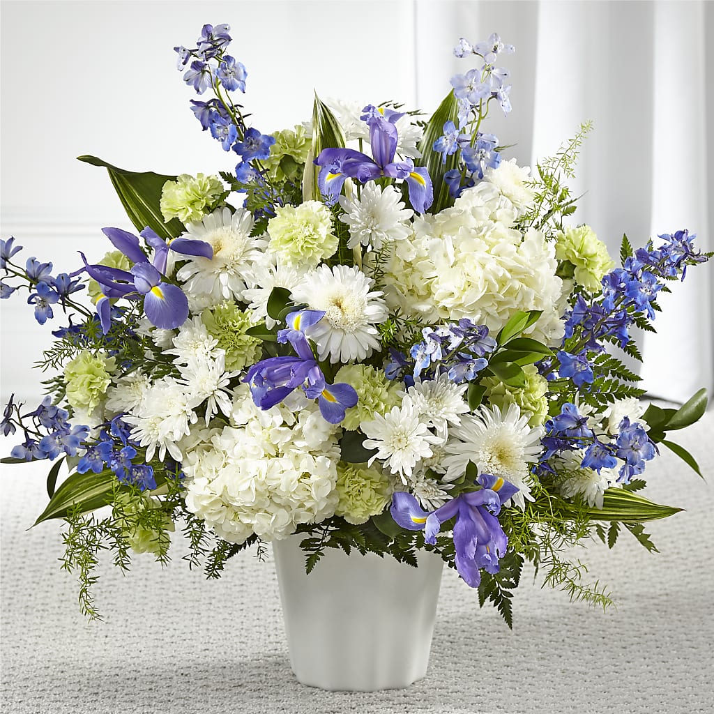 Soft Serenity Floor Basket – KENDRA'S FLORAL KREATIONS, Indianapolis IN