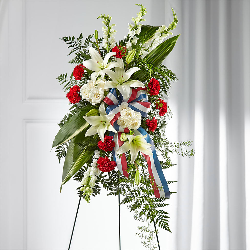 Stars of Life Standing Spray – KENDRA'S FLORAL KREATIONS, Indianapolis IN