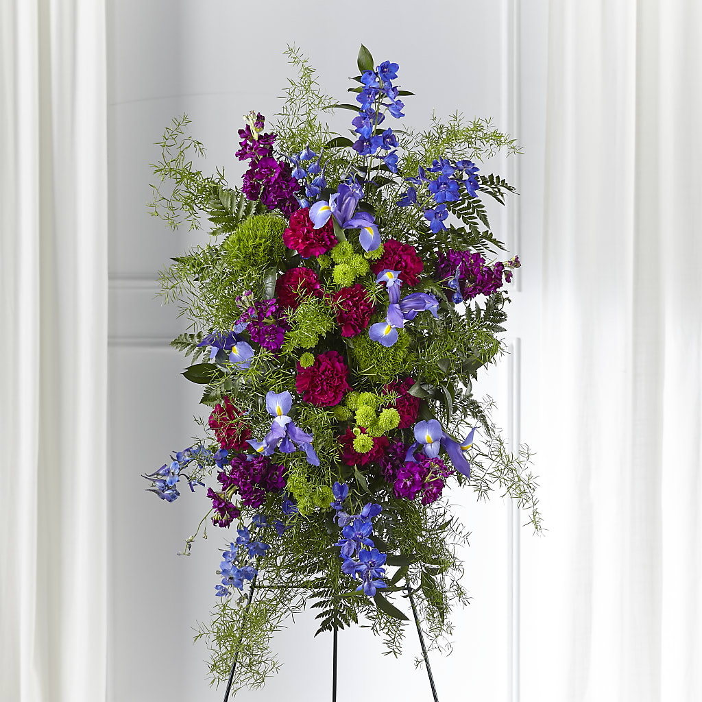 Heavenly Skies Standing Spray – KENDRA'S FLORAL KREATIONS, Indianapolis IN