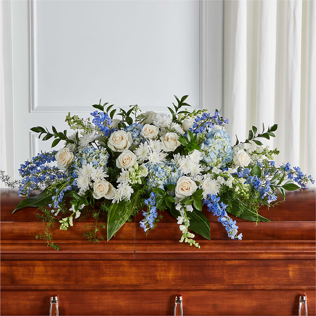 Timeless Essence Casket Spray – KENDRA'S FLORAL KREATIONS, Indianapolis IN