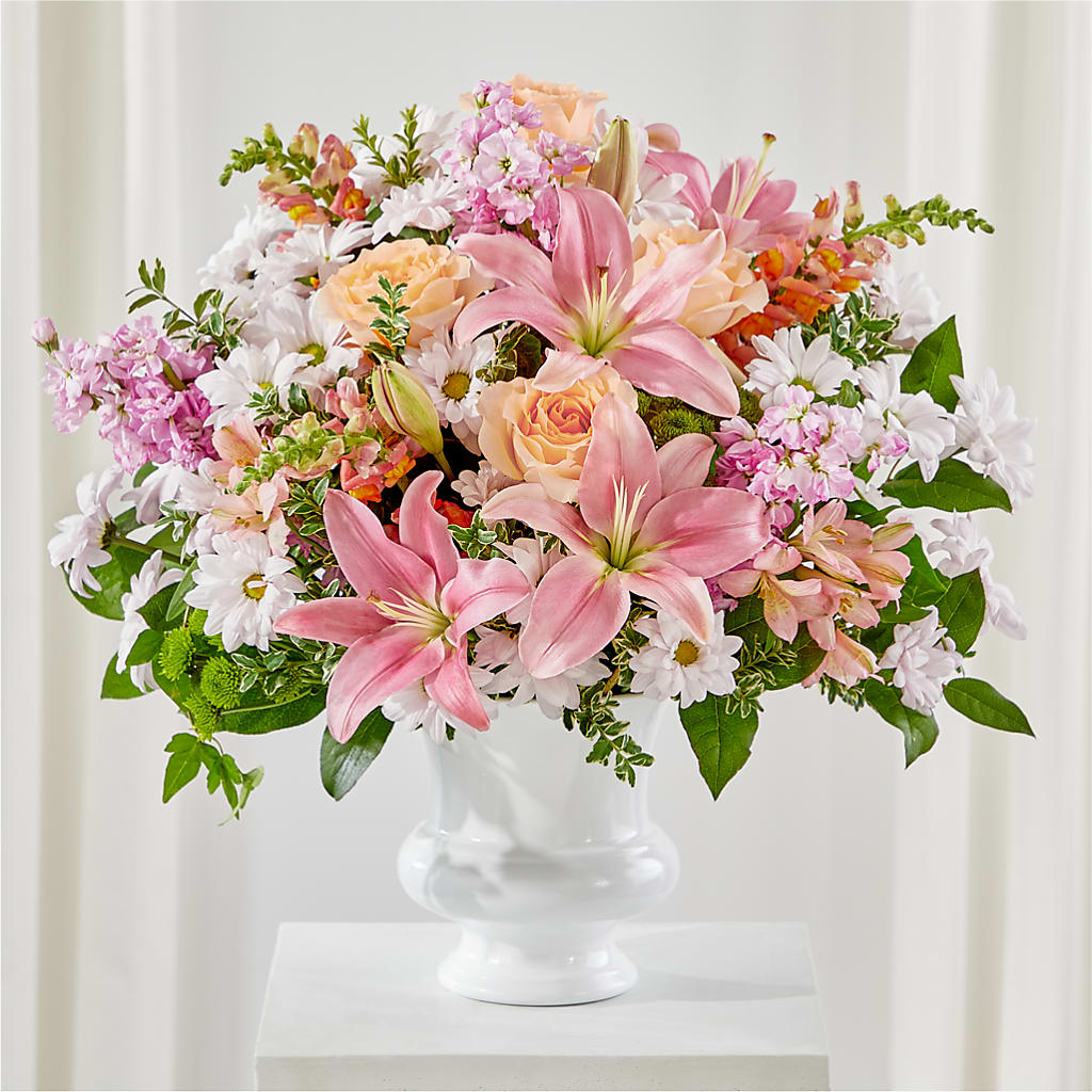 Heartfelt Gesture Urn Arrangement – KENDRA'S FLORAL KREATIONS, Indianapolis IN