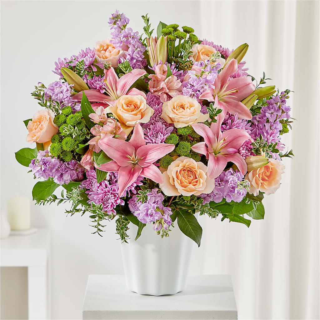 Supportive Embrace Tabletop Basket – KENDRA'S FLORAL KREATIONS, Indianapolis IN