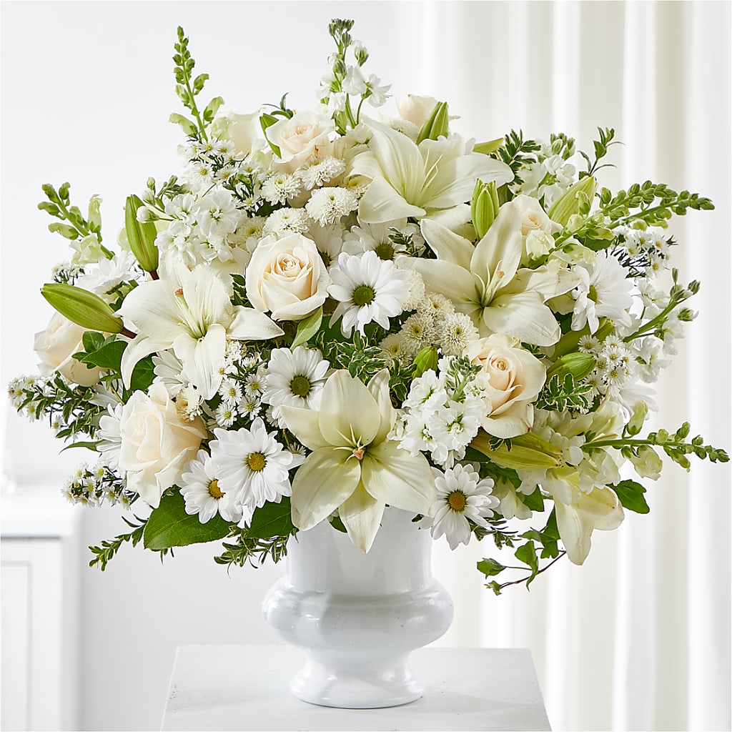 Uplifting Urn Arrangement – KENDRA'S FLORAL KREATIONS, Indianapolis IN