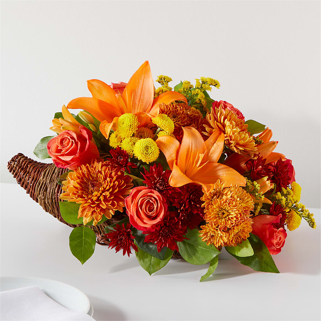 Bouquet of Blessings Cornucopia – KENDRA'S FLORAL KREATIONS, Indianapolis IN
