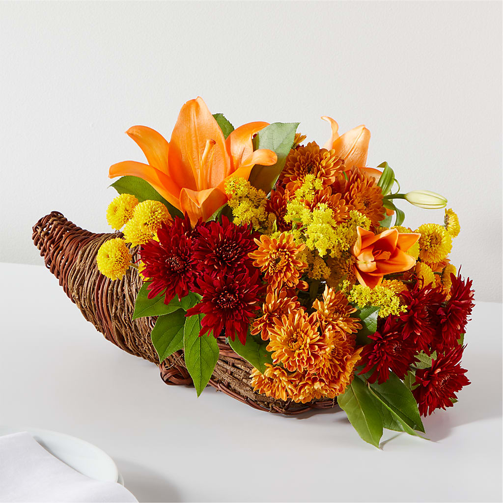 Bouquet of Blessings Cornucopia – KENDRA'S FLORAL KREATIONS, Indianapolis IN