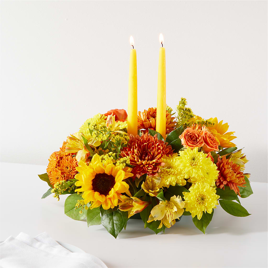 Autumn Harmony Centerpiece – KENDRA'S FLORAL KREATIONS, Indianapolis IN