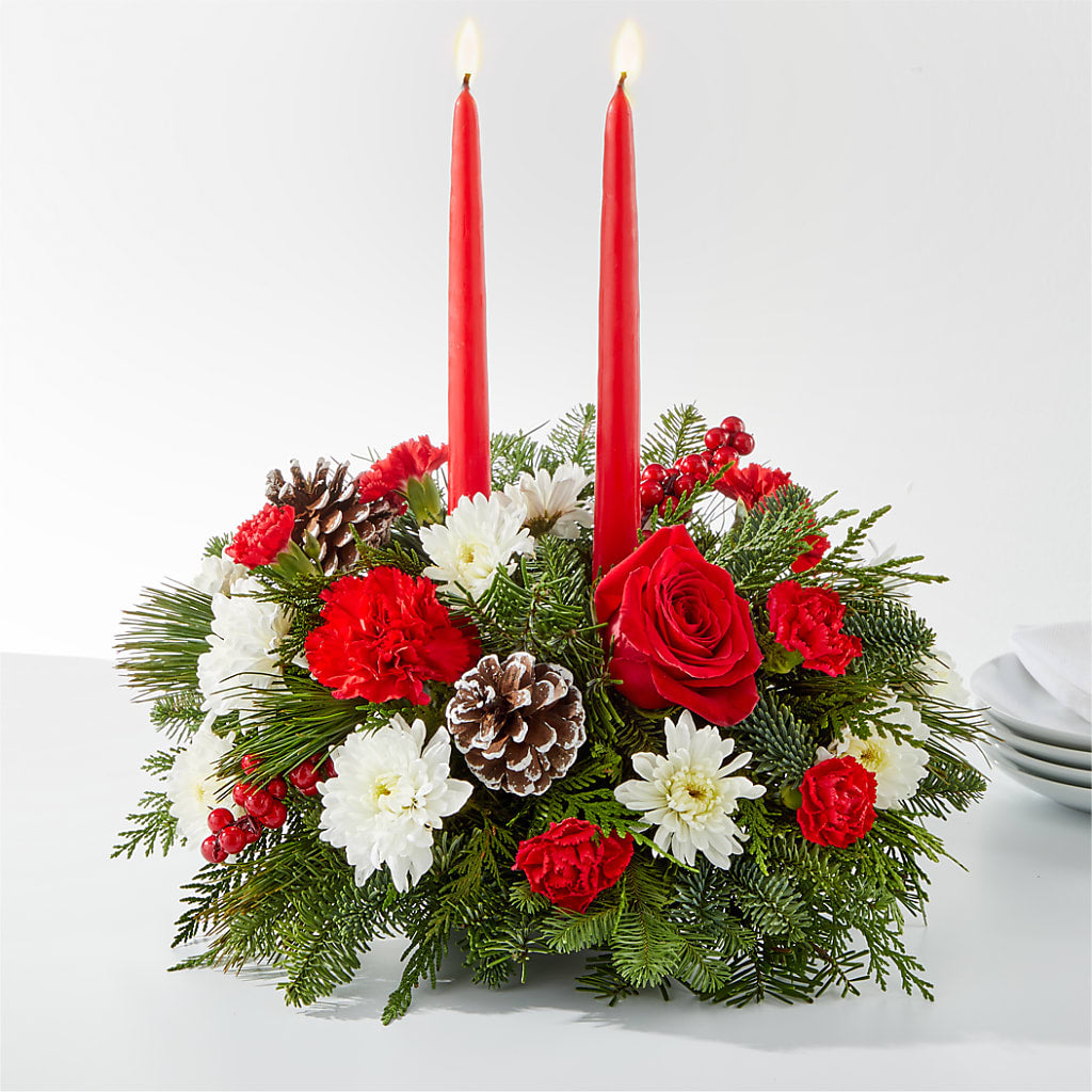 Holiday Soiree Centerpiece – KENDRA'S FLORAL KREATIONS, Indianapolis IN