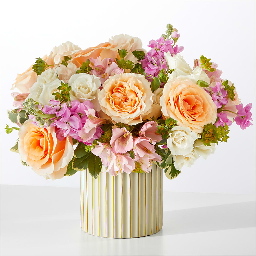 Paradise Bouquet with Ivory Vase – KENDRA'S FLORAL KREATIONS, Indianapolis IN