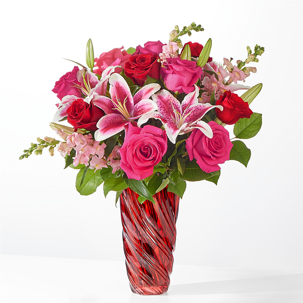 Always You Bouquet with Luxe Swirl Vase – KENDRA'S FLORAL KREATIONS, Indianapolis IN