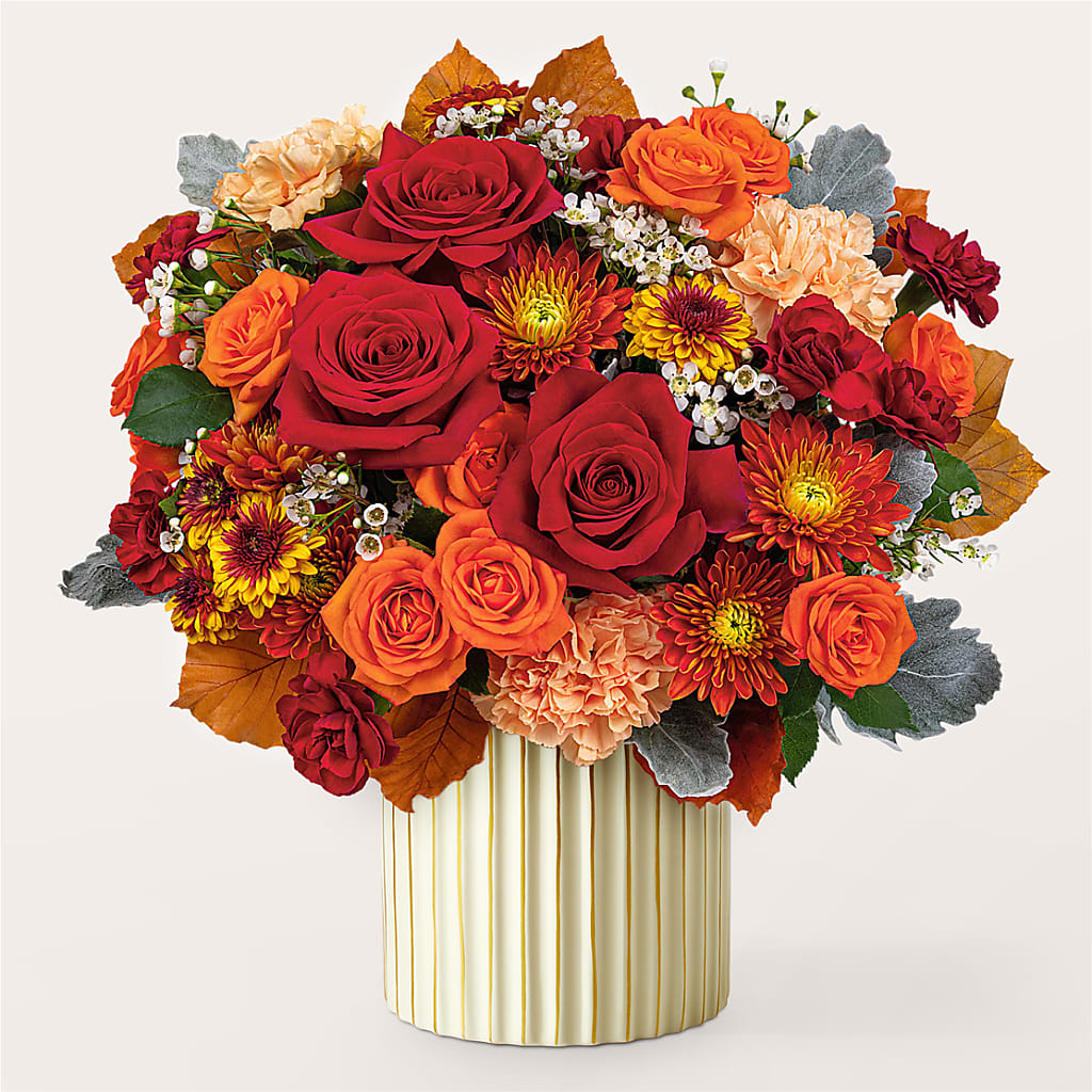 Merlot Bouquet with Ivory Vase – KENDRA'S FLORAL KREATIONS, Indianapolis IN