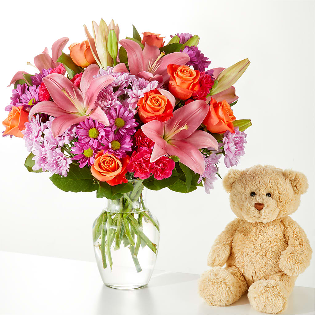 One and Only Bouquet and Bear Bundle – KENDRA'S FLORAL KREATIONS, Indianapolis IN
