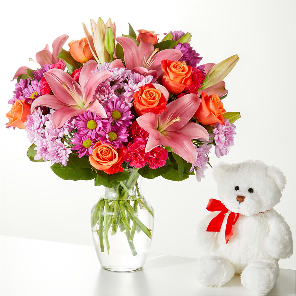 One and Only Bouquet and Bear Bundle – KENDRA'S FLORAL KREATIONS, Indianapolis IN
