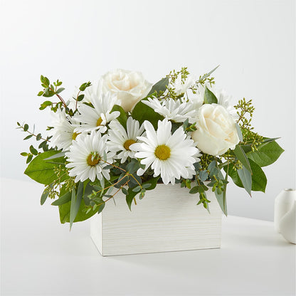 Fresh Linen Box Bouquet – KENDRA'S FLORAL KREATIONS, Indianapolis IN