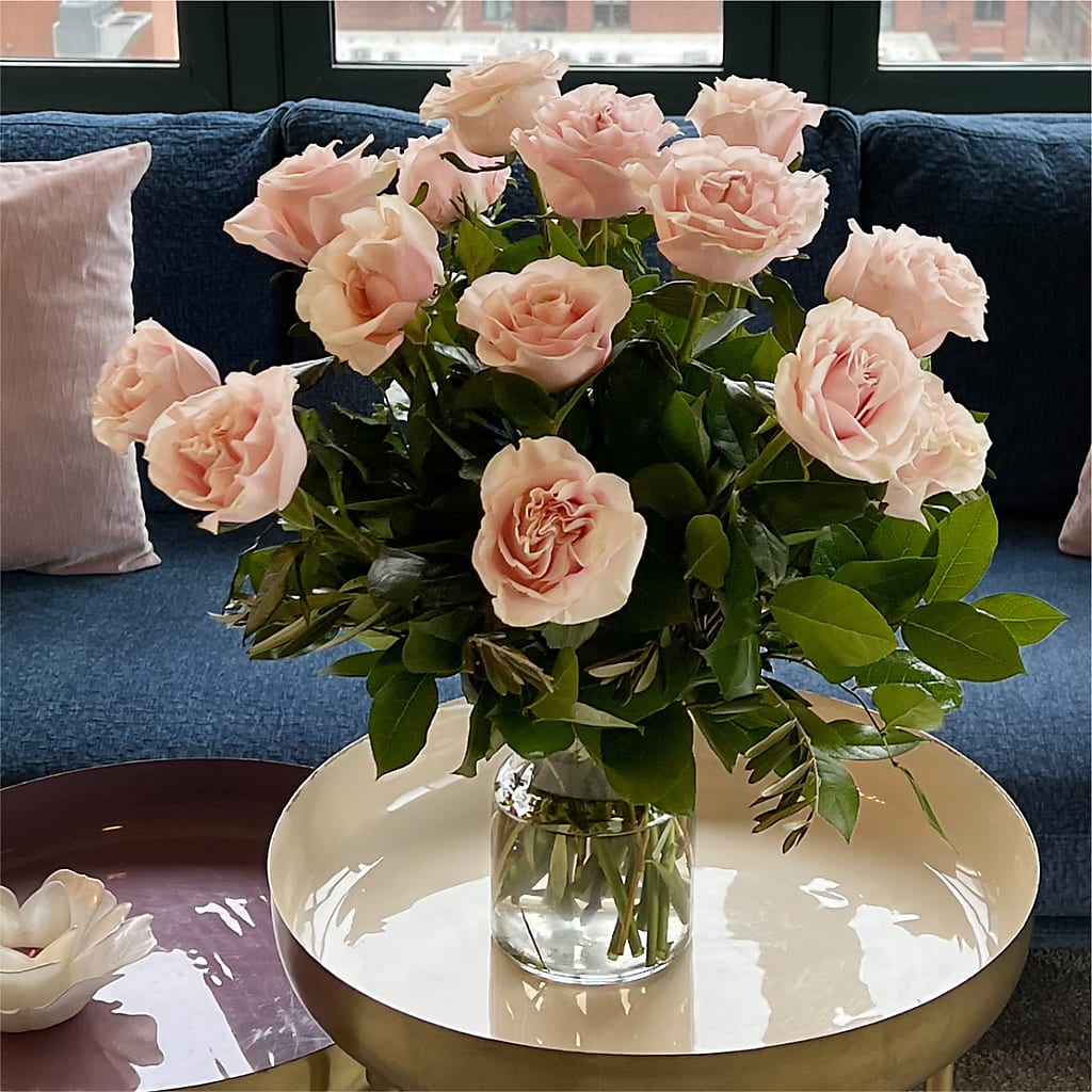 Long Stem Pink Rose Bouquet – KENDRA'S FLORAL KREATIONS, Indianapolis IN