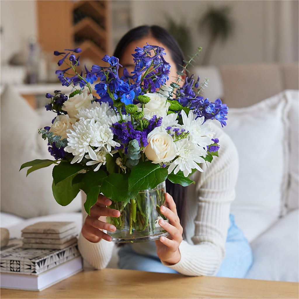 Cerulean Waves Bouquet – KENDRA'S FLORAL KREATIONS, Indianapolis IN