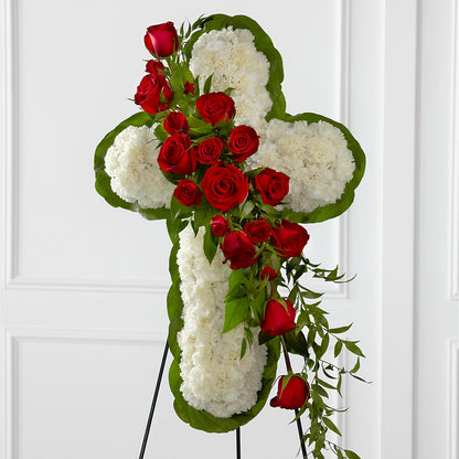Floral Cross Easel – KENDRA'S FLORAL KREATIONS, Indianapolis IN