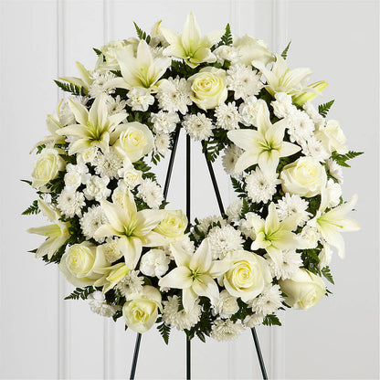 Treasured Tribute Wreath – KENDRA'S FLORAL KREATIONS, Indianapolis IN
