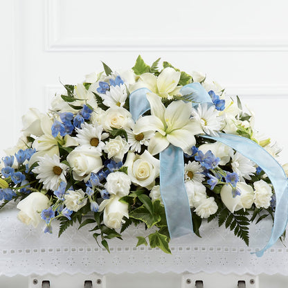 Tender Treasure Casket Spray – KENDRA'S FLORAL KREATIONS, Indianapolis IN