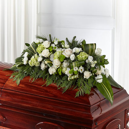 Hopeful Gesture Casket Spray – KENDRA'S FLORAL KREATIONS, Indianapolis IN
