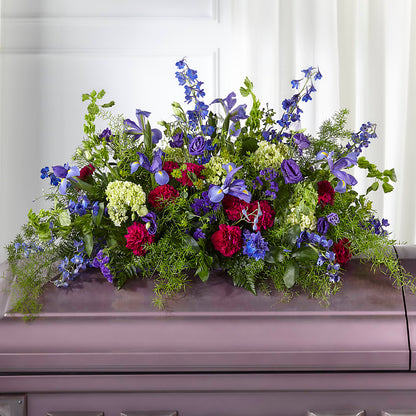 Always Treasured Casket Spray – KENDRA'S FLORAL KREATIONS, Indianapolis IN
