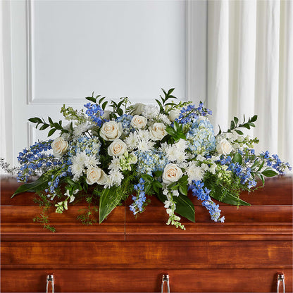 Timeless Essence Casket Spray – KENDRA'S FLORAL KREATIONS, Indianapolis IN