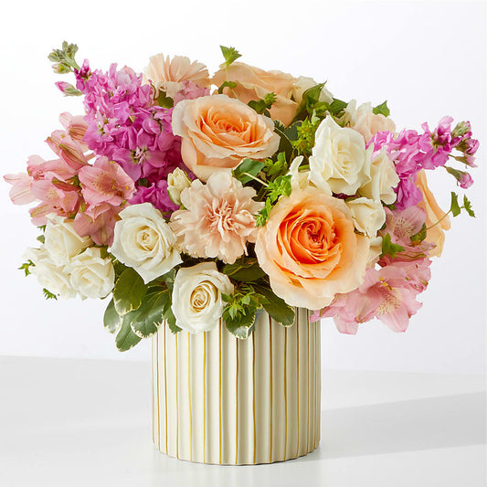 Paradise Bouquet with Ivory Vase – KENDRA'S FLORAL KREATIONS, Indianapolis IN