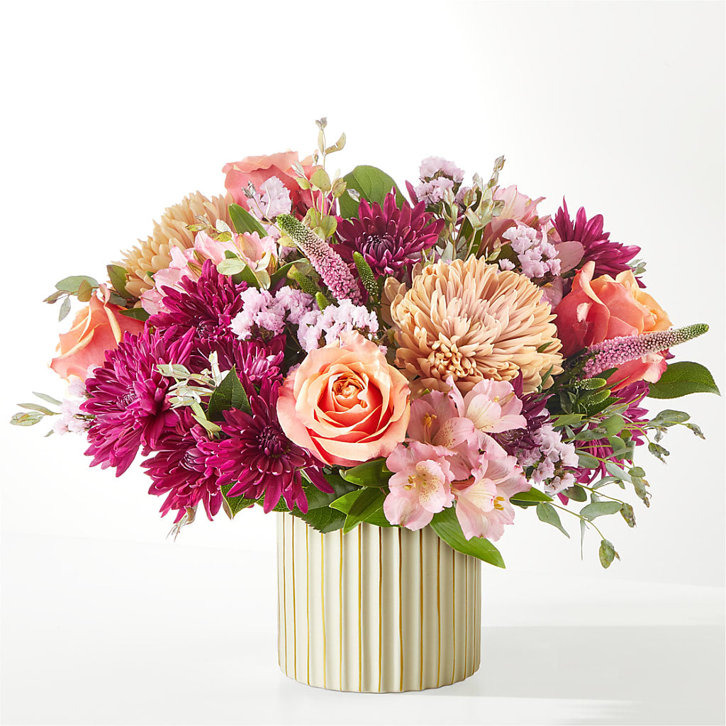 Berry Cobbler Bouquet with Ivory Vase – KENDRA'S FLORAL KREATIONS, Indianapolis IN