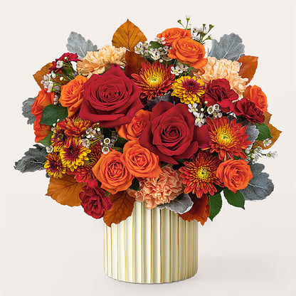 Merlot Bouquet with Ivory Vase – KENDRA'S FLORAL KREATIONS, Indianapolis IN