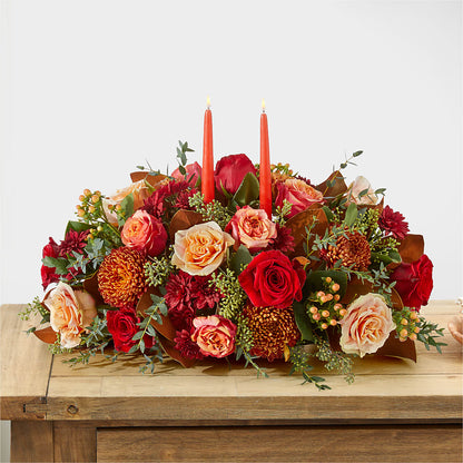 Gather Near Centerpiece – KENDRA'S FLORAL KREATIONS, Indianapolis IN