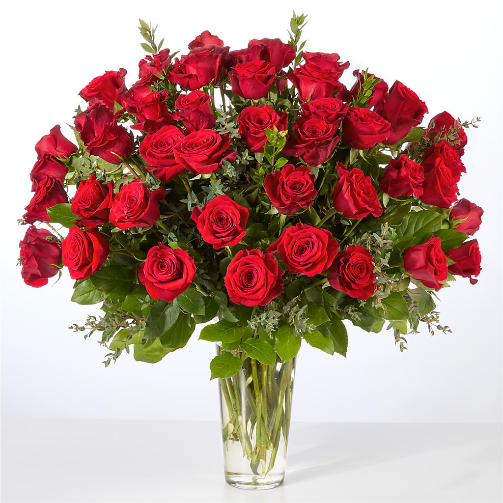 Forever Yours Fifty Stem Red Rose Bouquet – KENDRA'S FLORAL KREATIONS, Indianapolis IN
